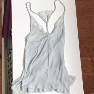 Urban Outfitters Mint Green Lace Tank